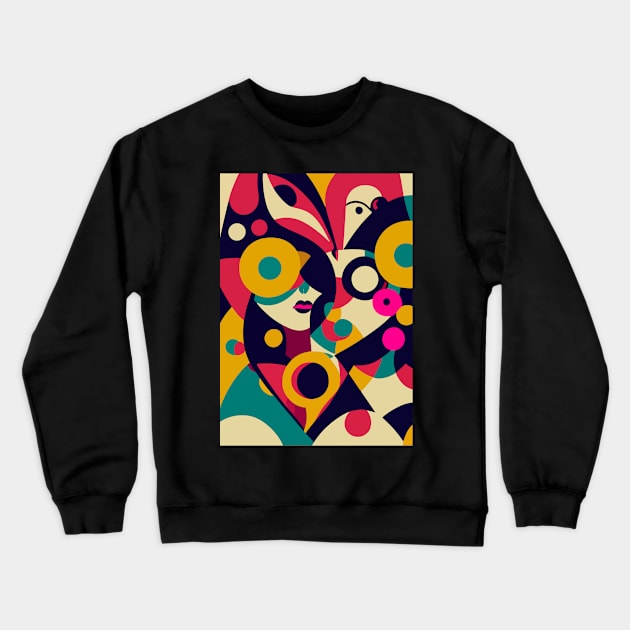 Abstract diversity & inclusion Crewneck Sweatshirt by loucaski